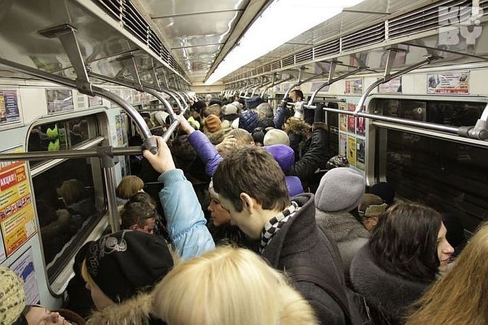 Метро санкт петербург час пик