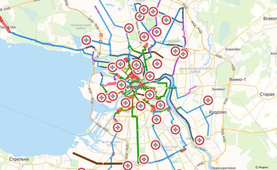 Веломаршруты санкт петербург карта