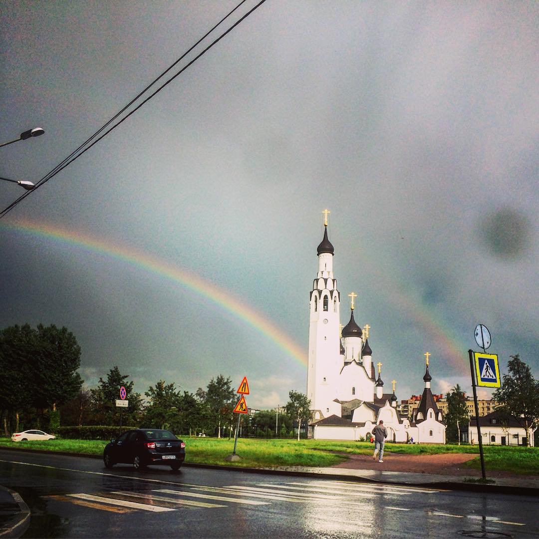 Самые красивые фото двойной радуги над Петербургом - KP.RU